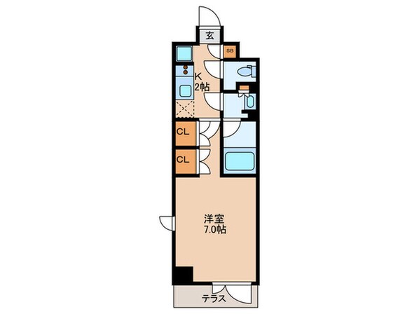 ザ・パークハビオ下北沢の物件間取画像